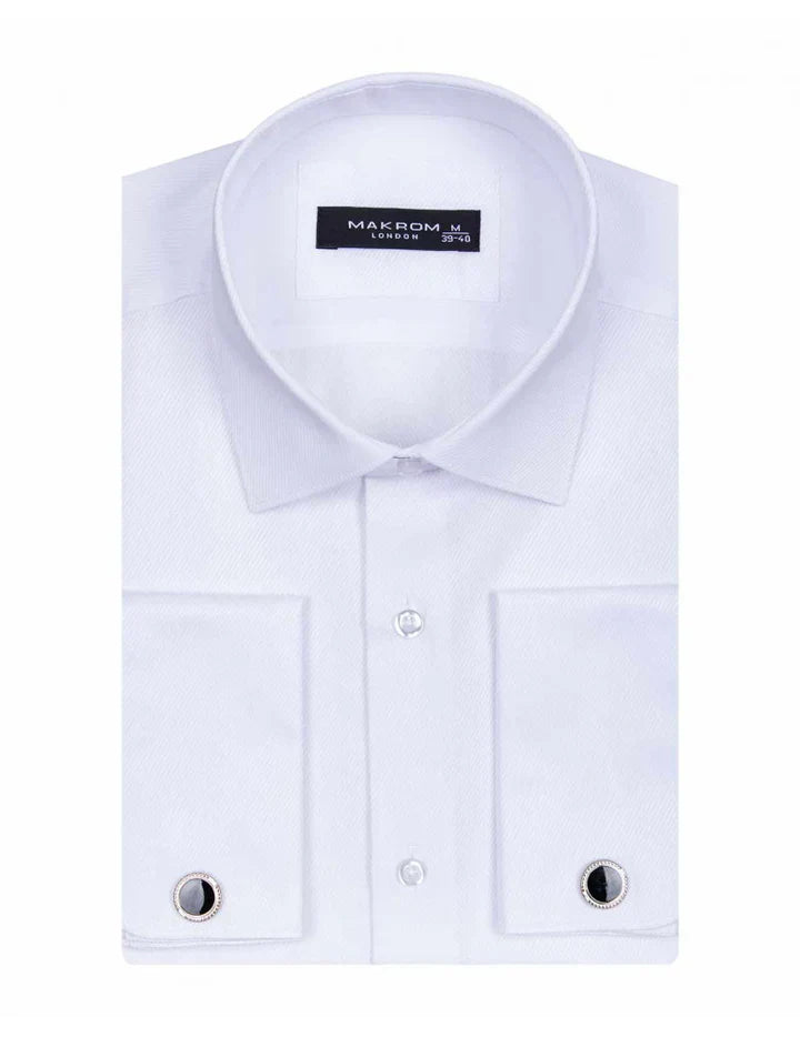 Classic shirt includes cufflinks. Ideal for all occasions