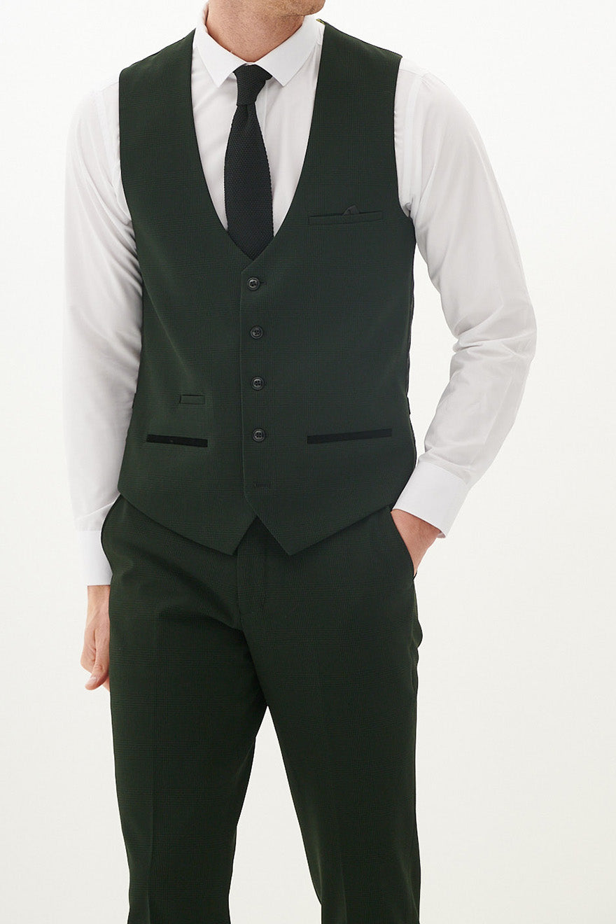 Bromley - Olive Green 3-Piece Suit